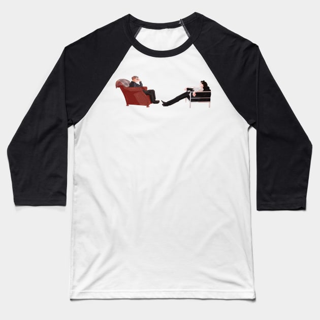 Baker Street Seats Baseball T-Shirt by Ohms And Wattson Art